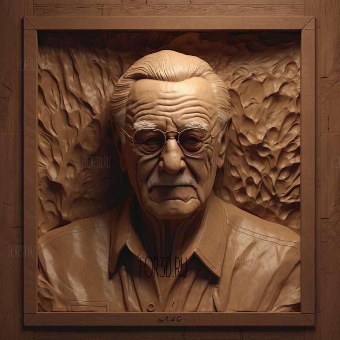 Stan Lee 4 stl model for CNC